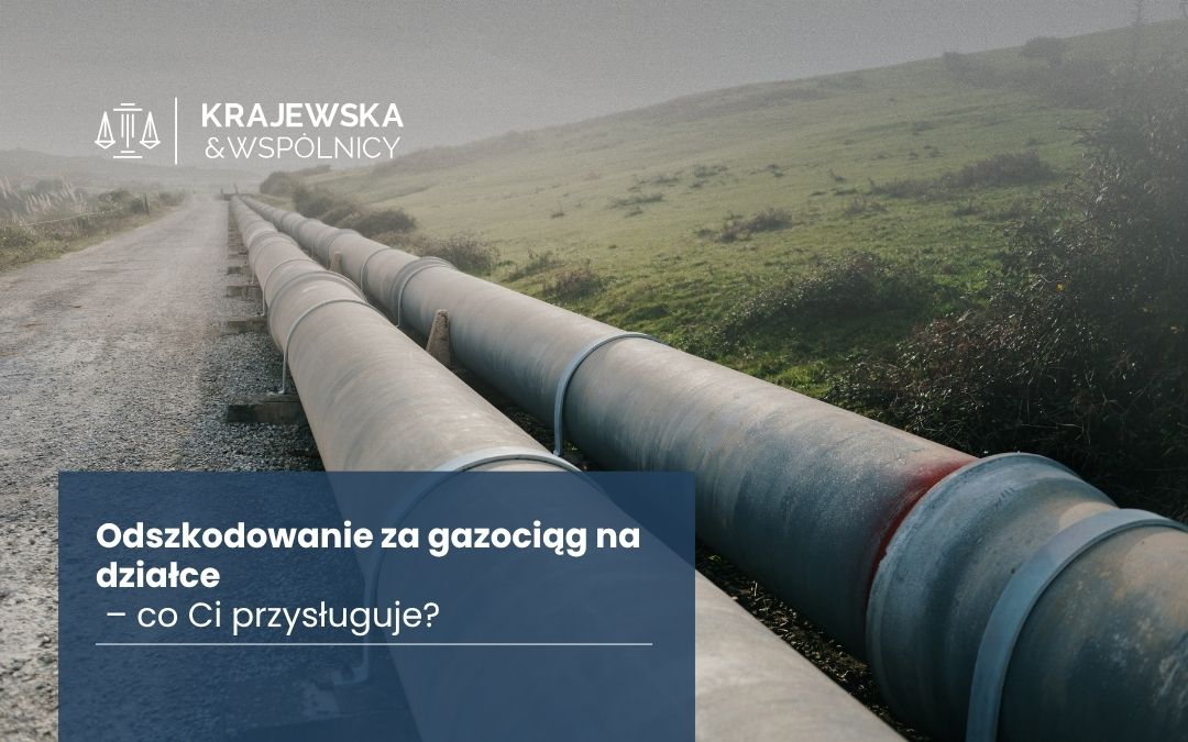 gazociąg na działce