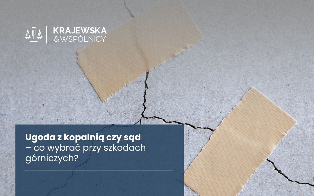 pęknięty fundament szkoda górnicza
